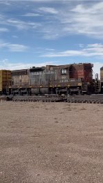 BUGX SD9E 1852 on BNSF train H-PASKCK at East Helena, MT.